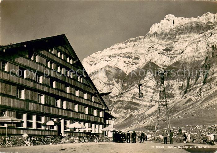 Seilbahn Cable-Car Telepherique Schwaegalp mit Saentis