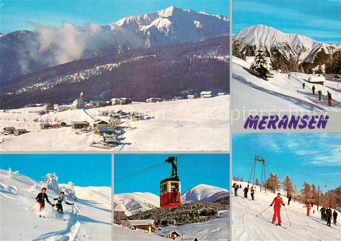 Seilbahn Cable-Car Telepherique Meransen Gitschberg