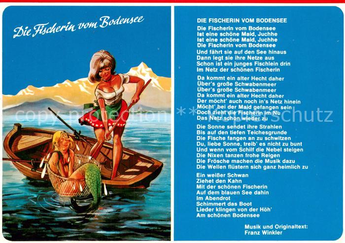 Liedkarte Die Fischerin von Bodensee