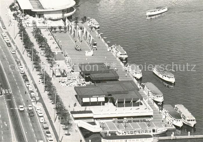 HAMBURG  CITY Jungfernstieg mit Alsterschiffsanleger Fliegeraufnahme