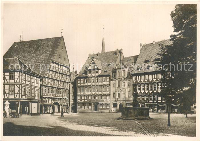 HILDESHEIM  CITY Marktplatz mit Knochenhaueramtshaus