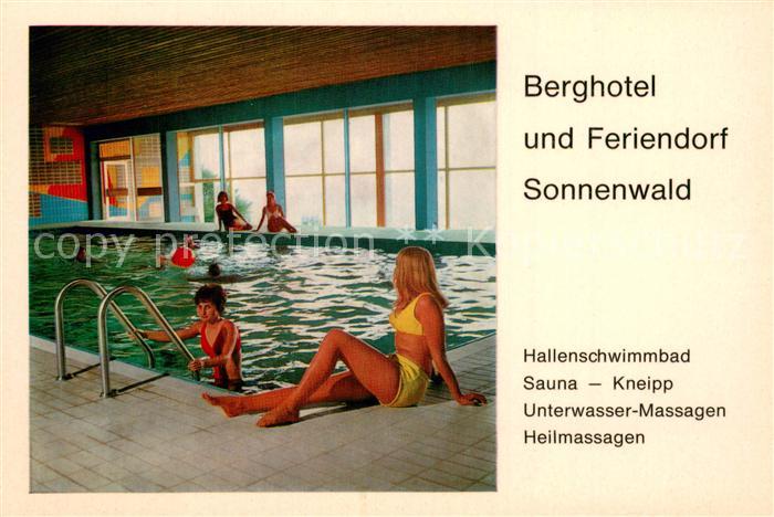 Sonnenwald Schoefweg Berghotel und Feriendorf Sonnenwald Hallenbad