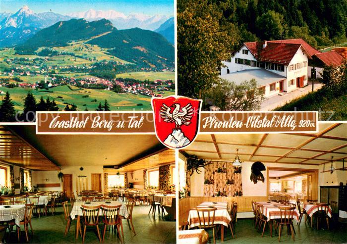 Pfronten Ostallgaeu Bayern Gasthof Berg und Tal im Vilstal Landschaftspanorama A