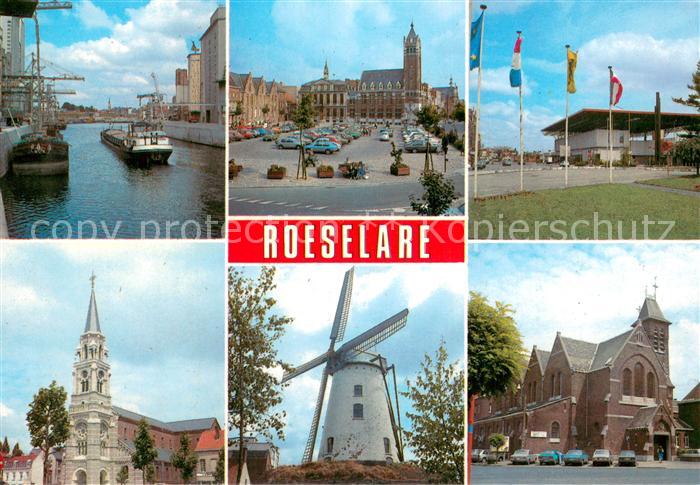 Roeselare Haven Grote Markt Station St. Amanduskerk Kazandmolen Rumbeke Kerk Pat