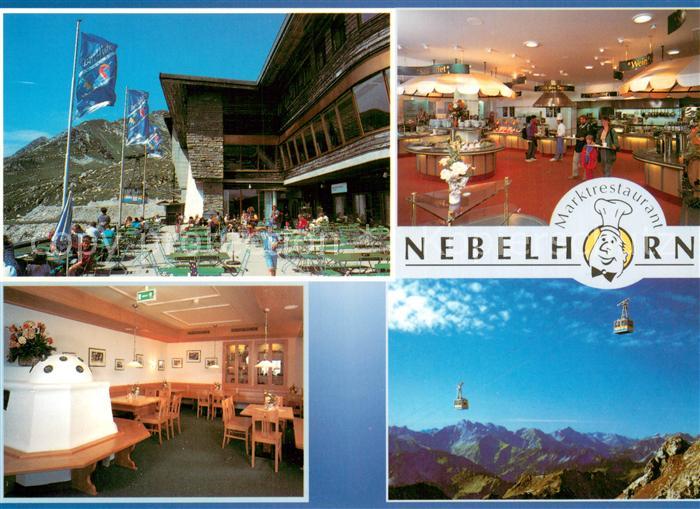 Oberstdorf Berggasthaus Hoefatsblick Bergrestaurant Nebelhorn Bergwelt Allgaeuer