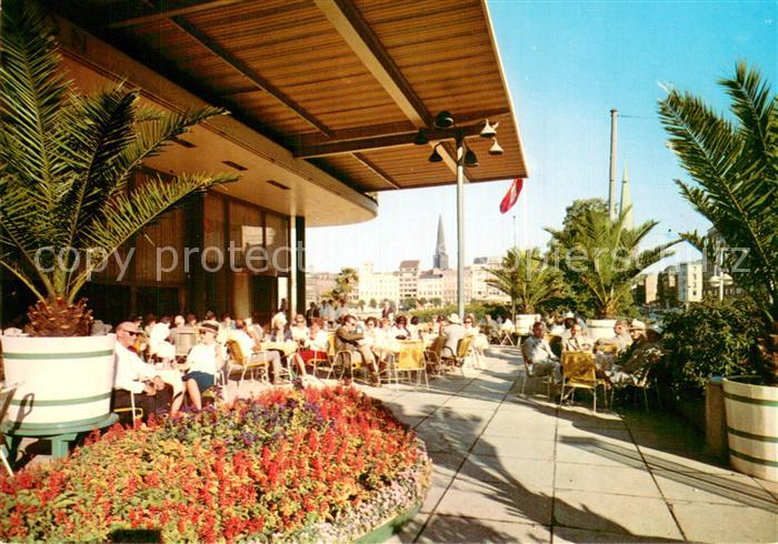 HAMBURG  CITY Alsterpavillon Cafe Terrasse