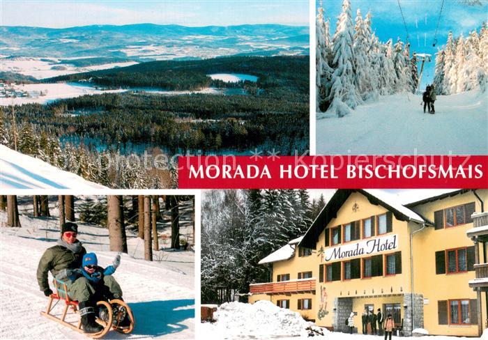 Bischofsmais Morada Hotel Winterpanorama Schlitten Wintersport