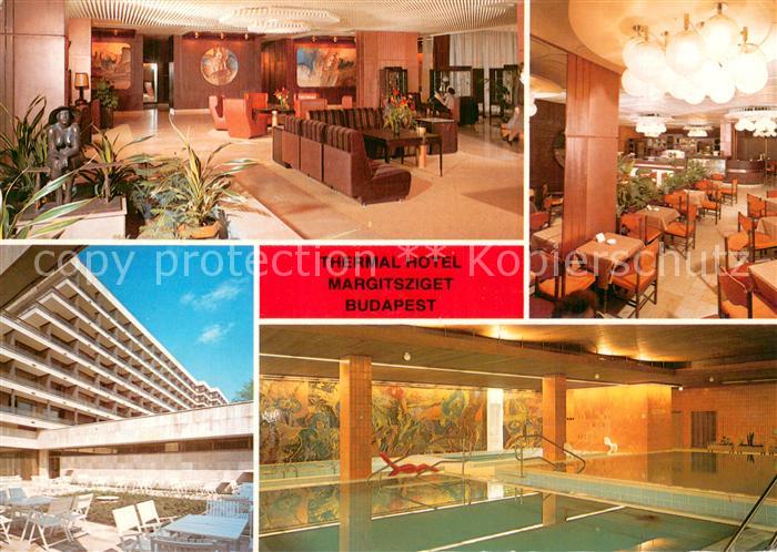Budapest Thermal Hotel Margitsziget Restaurant Foyer Hallenbad