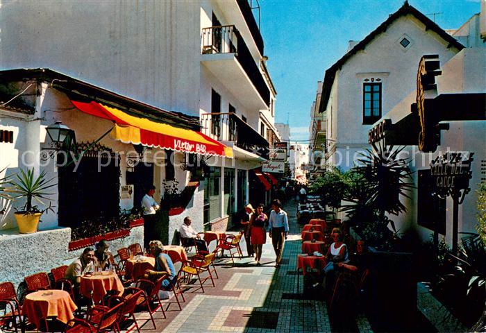 Torremolinos ES Calle del Cauce StrassenCafe