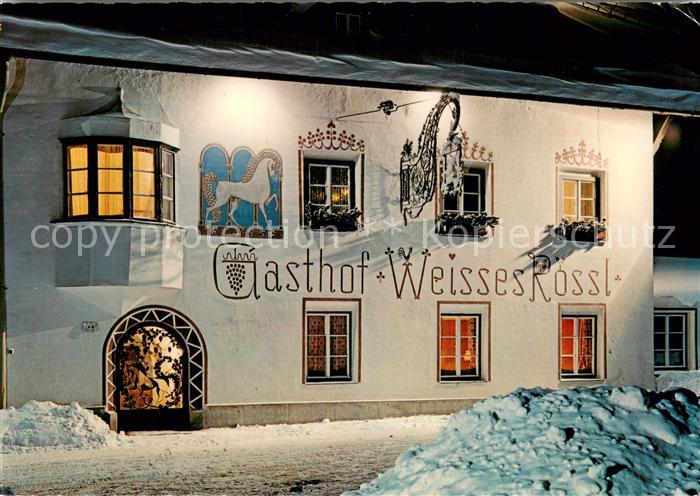 Gries Brenner Hotel Gasthof Weisses Roessl Nachtaufnahme