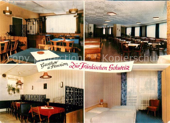 Obertrubach Gasthof Pension Zur Fraenkischen Schweiz Gastraeume Zimmer