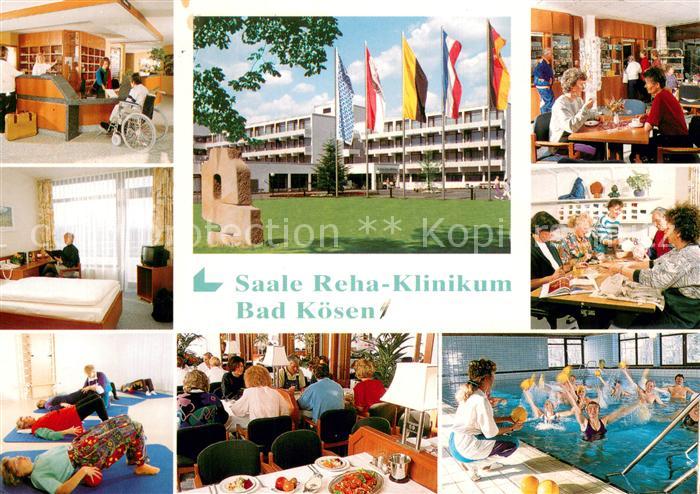 Bad Koesen Saale Reha Klinikum Rezeption Zimmer Gymnastik Hallenbad