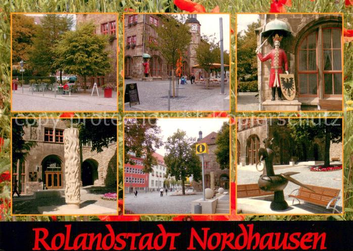 Nordhausen  Thueringen Rund um den Markt der Rolandstadt