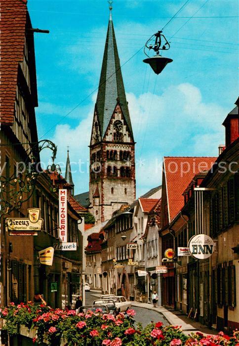 Ettlingen Kronenstrasse mit Herz Jesu Kirche