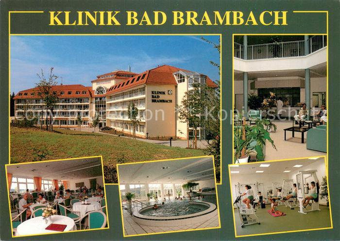 Bad Brambach Klinik Foyer Cafeteria Schwimmhalle Fitnessraum
