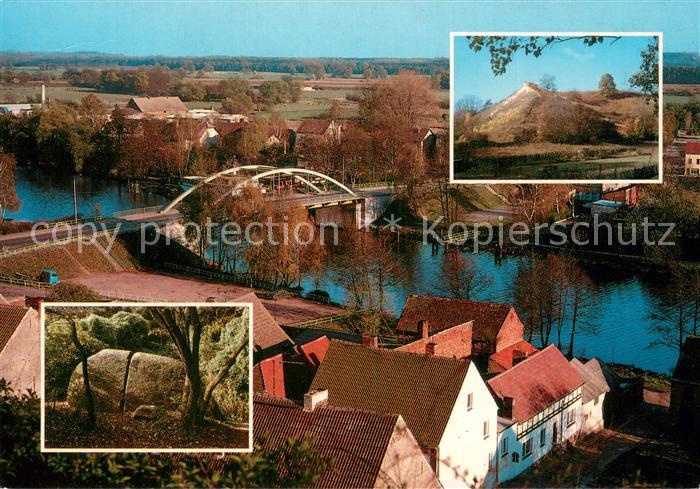 Neuendorf Altmark Oderberg mit Pimpinellenberg und Findling Grosser Stein