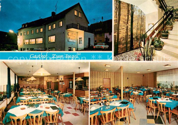 Rechtenbach Spessart Gasthof Zum Engel Gastraeume Treppe