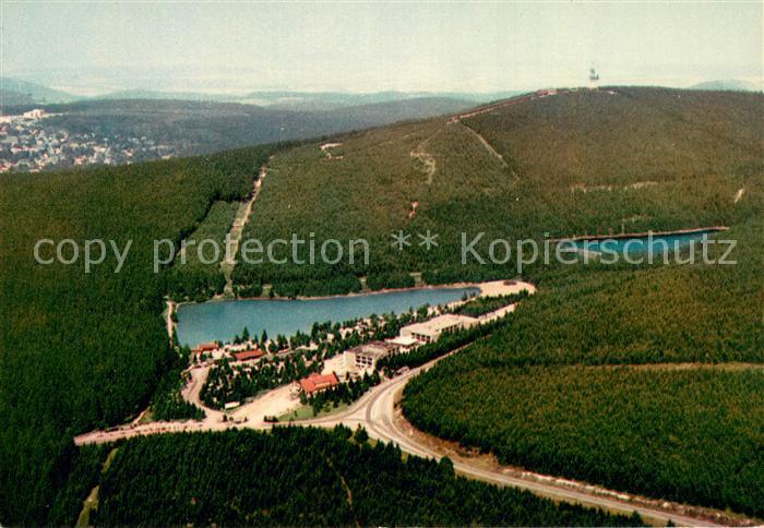 Hahnenklee-Bockswiese Harz Fliegeraufnahme mit Sporthotel und Cafe Kreuzeck