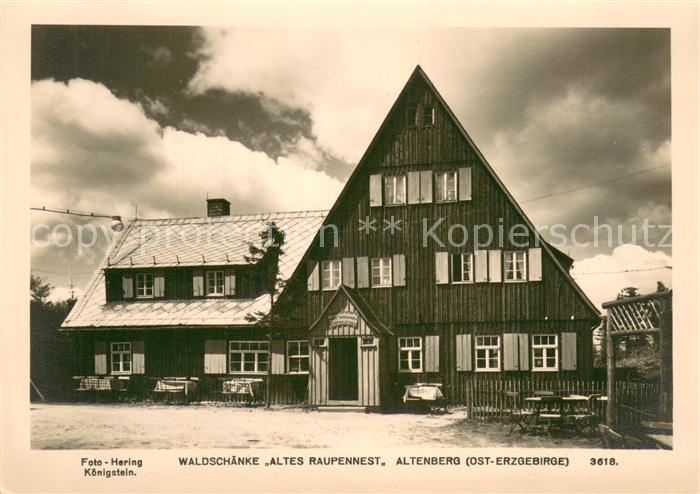 Altenberg Erzgebirge Waldschaenke Altes Raupennest