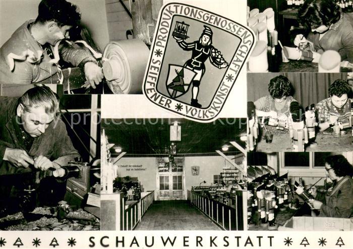 Seiffen Erzgebirge PGH Seiffener Volkskunst Schauwerkstatt Details