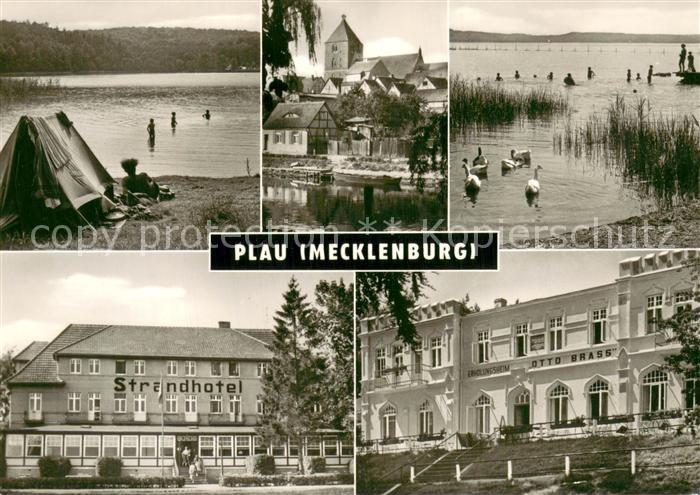 Plau Mecklenburg Seepartien Strandhotel Erholungsheim Otto Brass