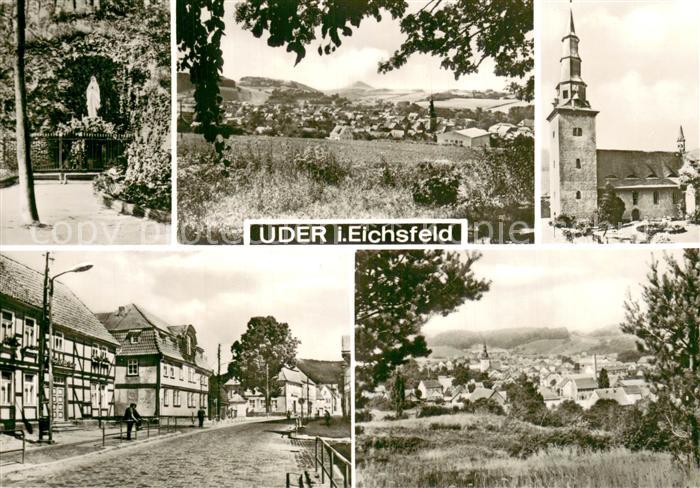 Uder Mariengrotte Panorama Kath Kirche Dorfstrasse Teilansicht