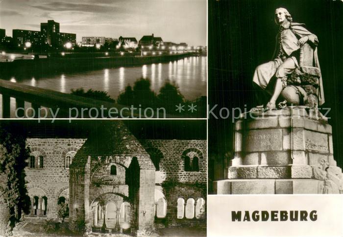 Magdeburg Elbe Elbepartie Kloster Unser Lieben Frauen Otto von Guericke Denkmal