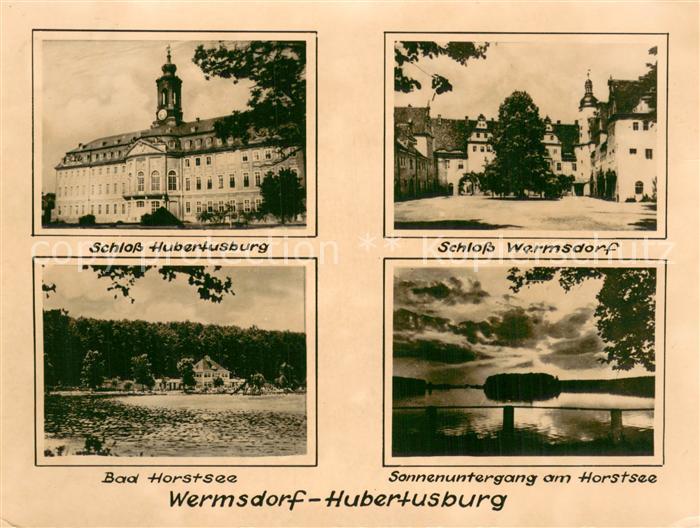 Hubertusburg Schloss Wermsdorf Bad Horstsee Sonnenuntergang