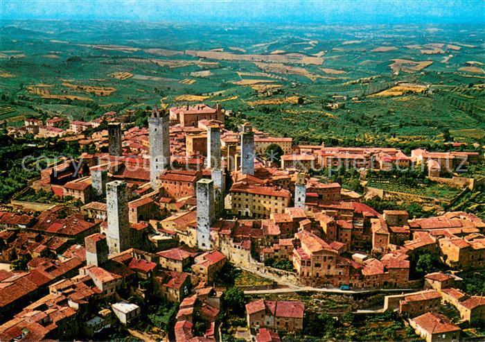 San Gimignano Toscana Fliegeraufnahme