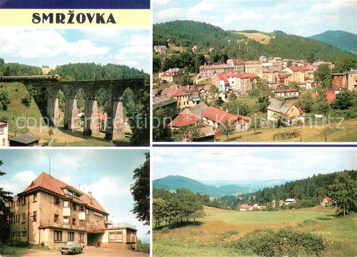 Smrzovka Morchenstern CZ okres Jablonec nad Nisou Zeleznicni viadukt Celkovy poh