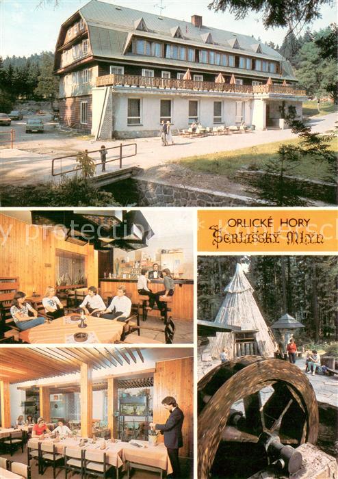 Orlicke Hory Hotel hotel Serlissky Mlyn s parkovou upravou v malebnem koutu Orli