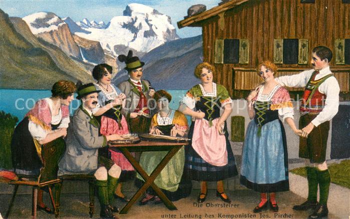 Zither Hackbrett Oberleiter unter leitung des Komponisten Jos.Pircher