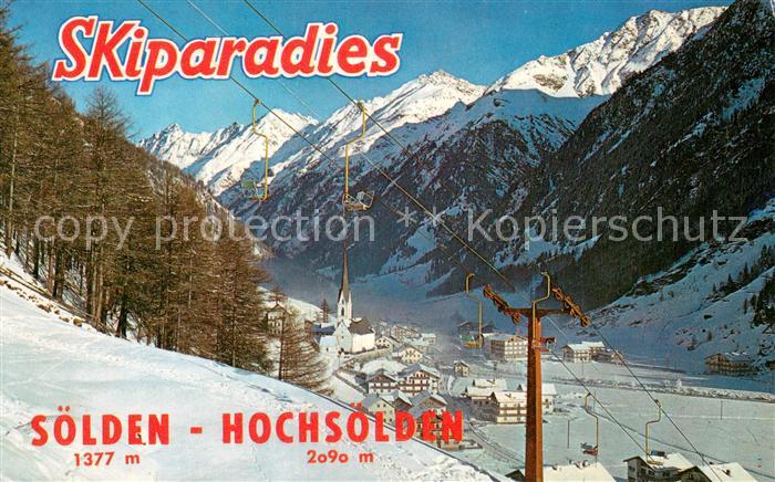 Sessellift Chairlift Telesiege Soelden oetztal Tirol