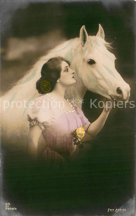 Verlag GG Co Nr. Nr.2909 5 Frau mit Pferd