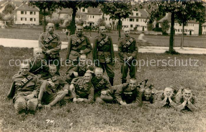 Militaria Schweiz Soldaten foto