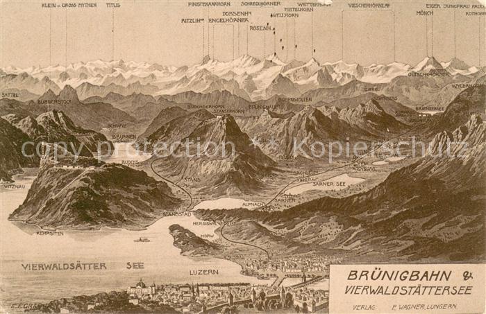 Gletscher Brünigbahn Vierwaldstättersee