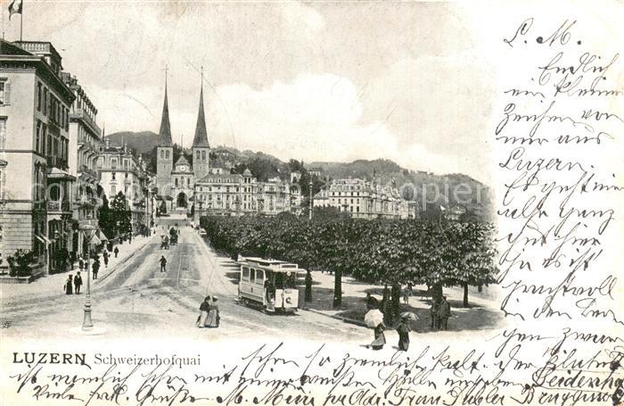 Strassenbahn Luzern Schweizerhofquai