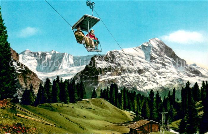 Sessellift Chairlift Telesiege Grindelwald Firstbahn Eiger Fiescherwand