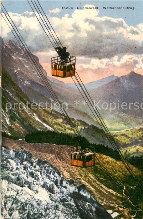 Seilbahn Cable-Car Telepherique Wehrli Nr 15224  Grindelwald Wetterhornaufzug