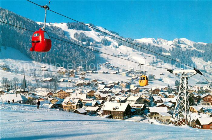 Seilbahn Cable-Car Telepherique Zweisimmen Gondelbahn Rinderberg