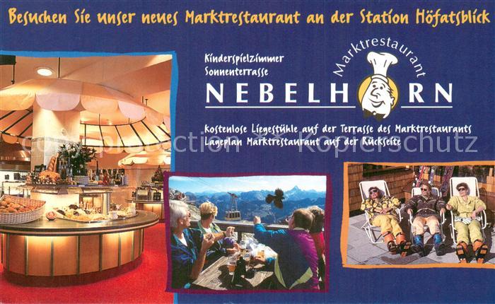 Seilbahn Cable-Car Telepherique Nebelhorn Obersdorf Marktrestaurant