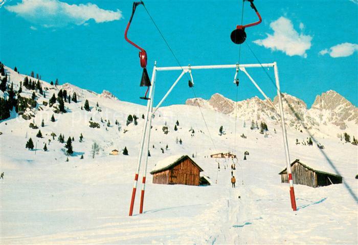 Skilift Schlepplift Remontees-Mecaniques Dolomiti Passo S. Pellegrino