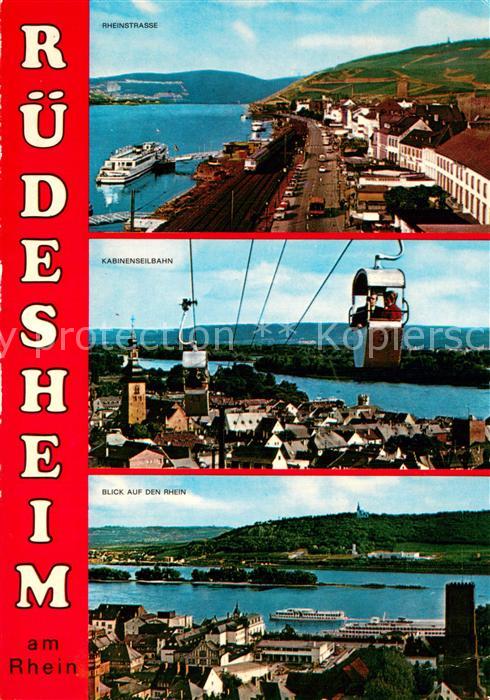Seilbahn Cable-Car Telepherique Ruedesheim am Rhein