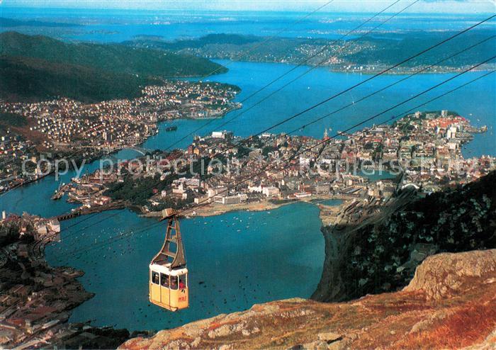 Seilbahn Cable-Car Telepherique Bergen Norge