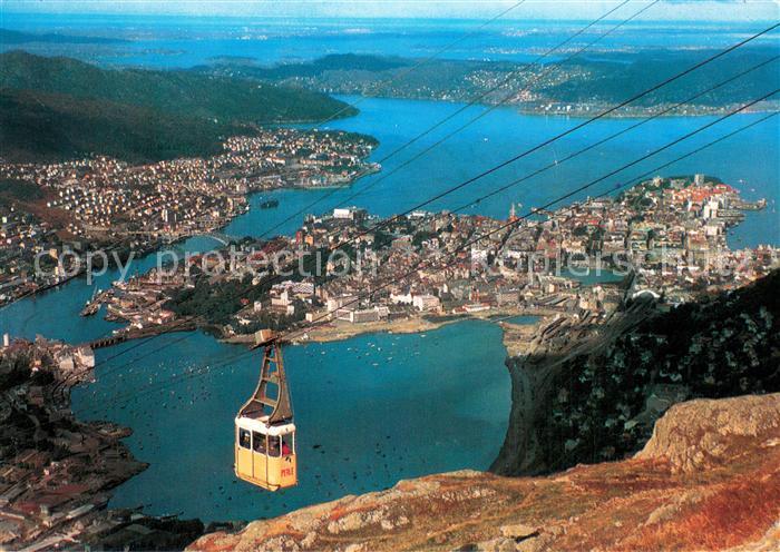 Seilbahn Cable-Car Telepherique Bergen Norge