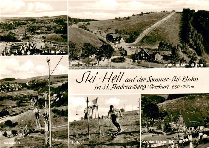 Sessellift Chairlift Telesiege St.Andreasberg Oberharz Ski Heil Sommer Ski bahn