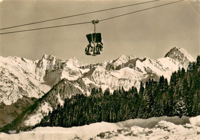 Sessellift Chairlift Telesiege Sesselbahn Oberstdorf Schoenblick Schrattenwang