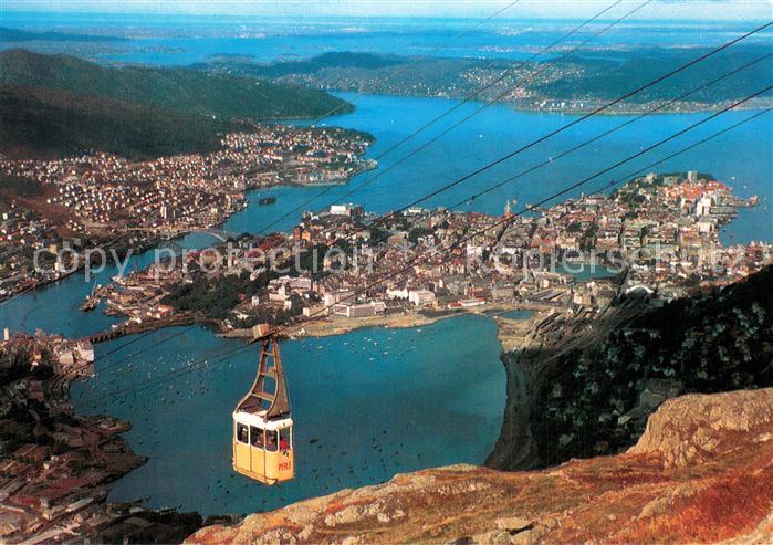 Seilbahn Cable-Car Telepherique Bergen Norge