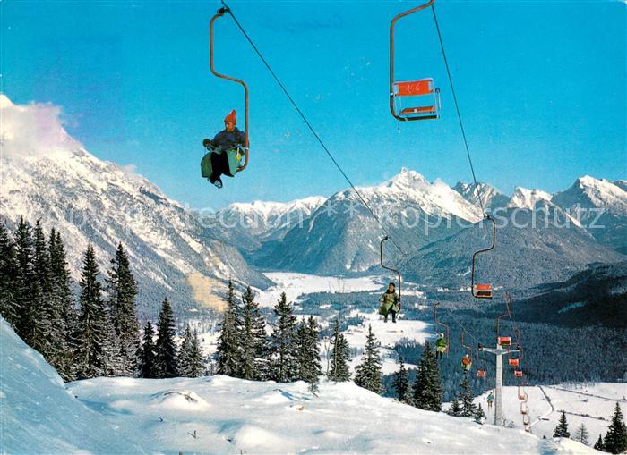 Sessellift Chairlift Telesiege Leutasch Tirol