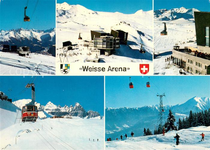 Seilbahn Cable-Car Telepherique Crap Sogn Gion Weisse Arena